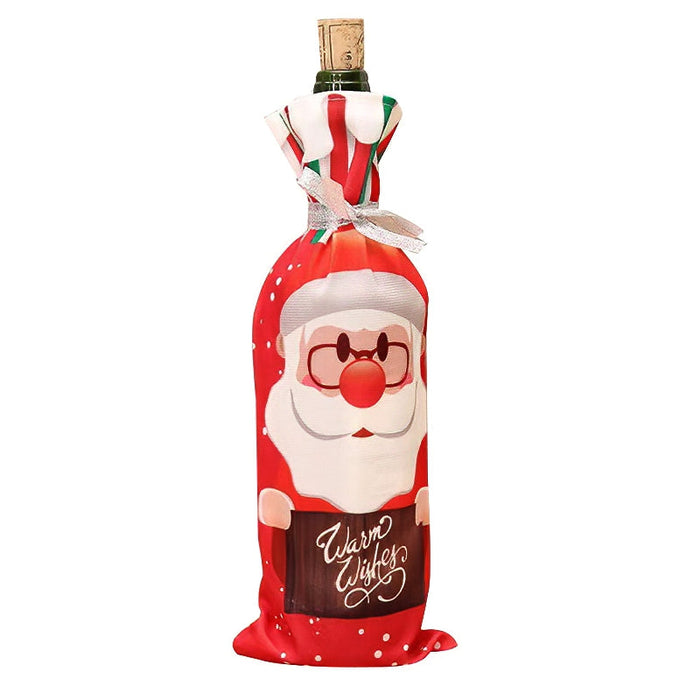 Christmas Wine Decorative Bag