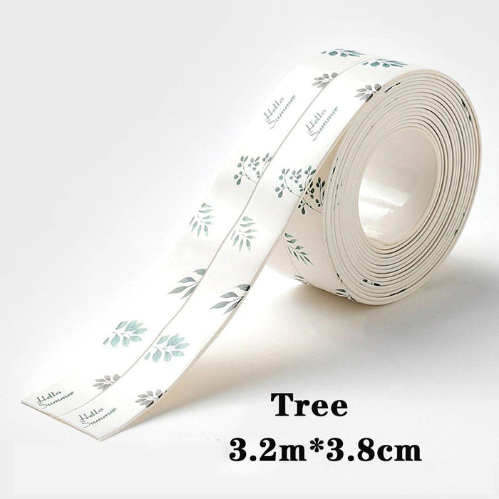 Beautifying Gap Tape PVC Material Various Prints Kitchen and Bathroom Use Moisture-proof  Anti-mould Anti-bumping Sticker