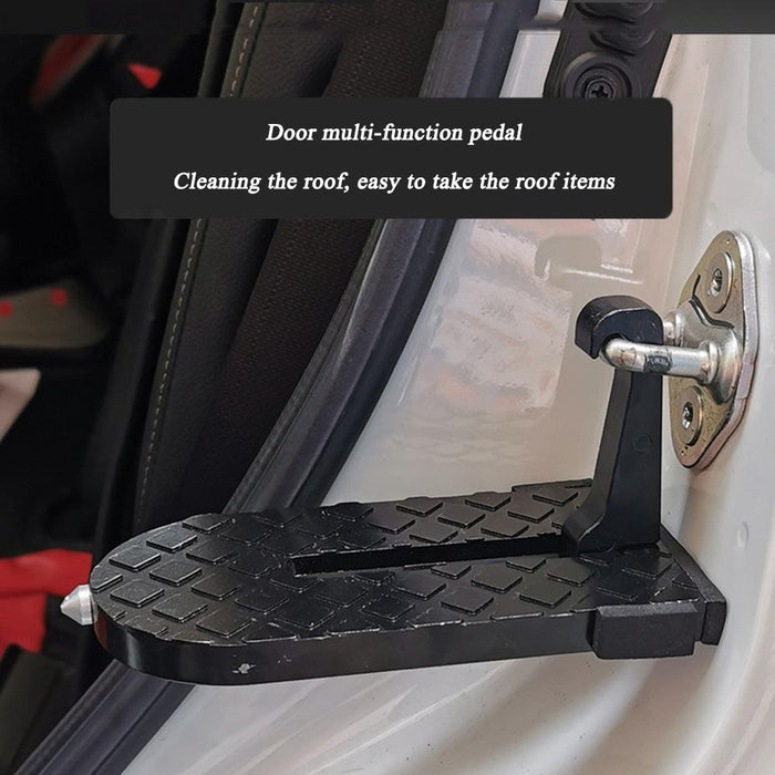 Car Foot Pedal Aluminum Alloy Door Pedal On The Roof Foot Pedal Car Multi-Function Latch Door Step(CAR78）