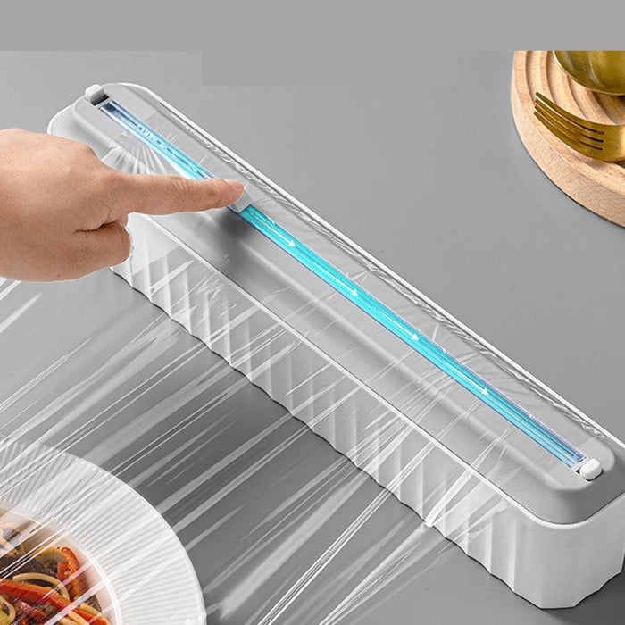 Cling Film Box Cutter Neatly Cut Magnetic Strip Adsorption Cling Film Cutter Kitchen Essential Supplies