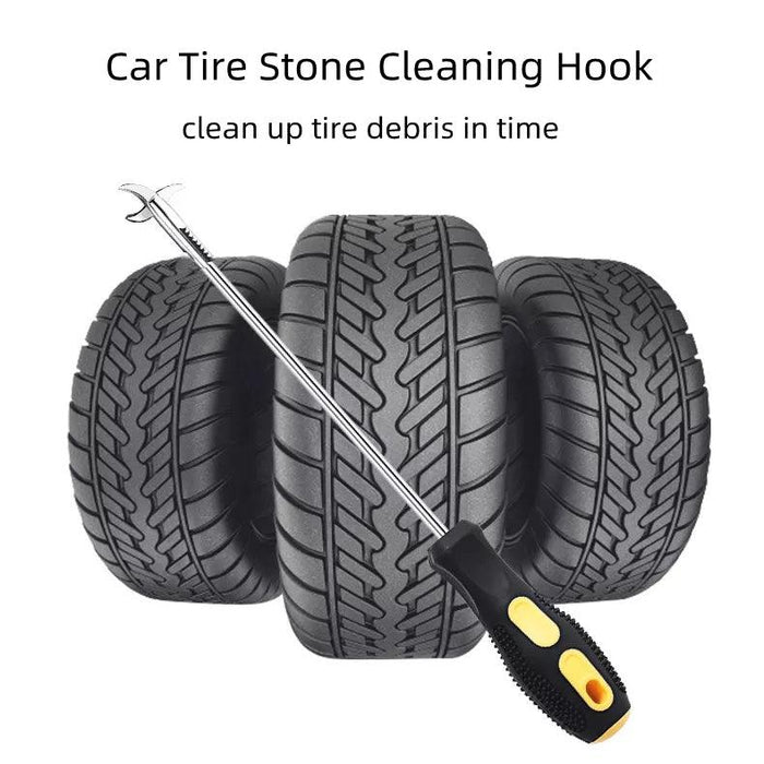 Car Tire Stone Cleaning Hook Multifunctional Portable Tire Stone Removal Tool