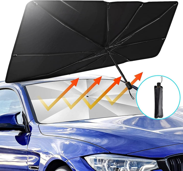 Car Sun Shade Umdrella for Windshield UV Rays and Heat Sun Visor Protector