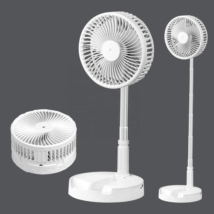 Portable Standing Fan with Remote Controller USB Rechargeable Adjustable Height