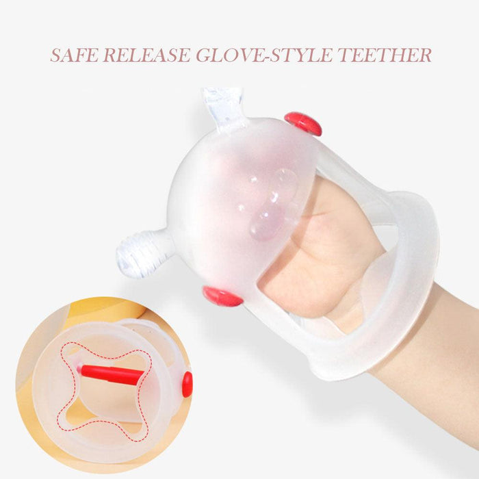 Baby Glove Type Teether Safe And Effective Anti-Eating Hand Teether Specially Designed For Babies To Create A Soothing Teething