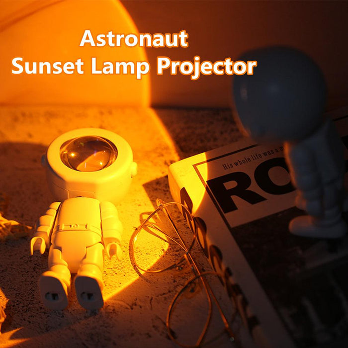 Astronaut Sunset Lamp Projector 360 Degree Adjustable LED Sunset Lights