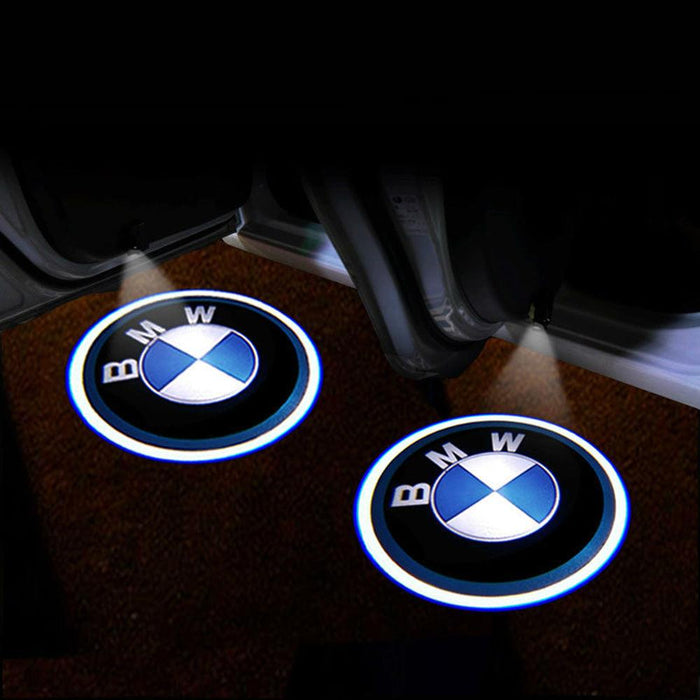 2PC Car Emblem Wireless Universal Car Projection LED Projector Door Shadow Light Welcome Light Emblem Logo Lamps Kit For all Cars (CAR111)