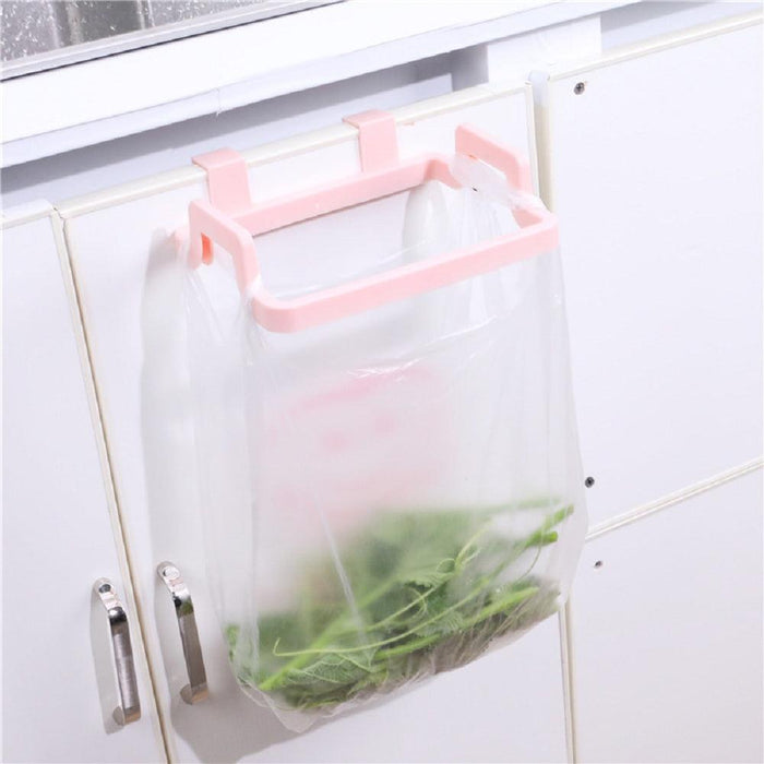 Trash Bag Holder 2 Pack Plastic Garbage Bag Holder for Home Kitchen Cabinet Door