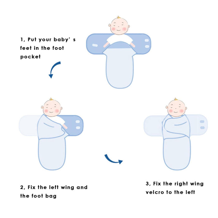 Zigjoy Swaddle Blanket Baby Adjustable 2 Pack Infant Sleep Sack 100% Cotton