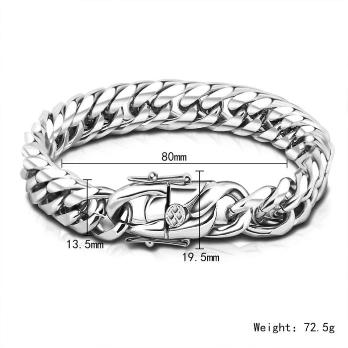 MLYJ  Double Buckle Chain Men's Bracelet