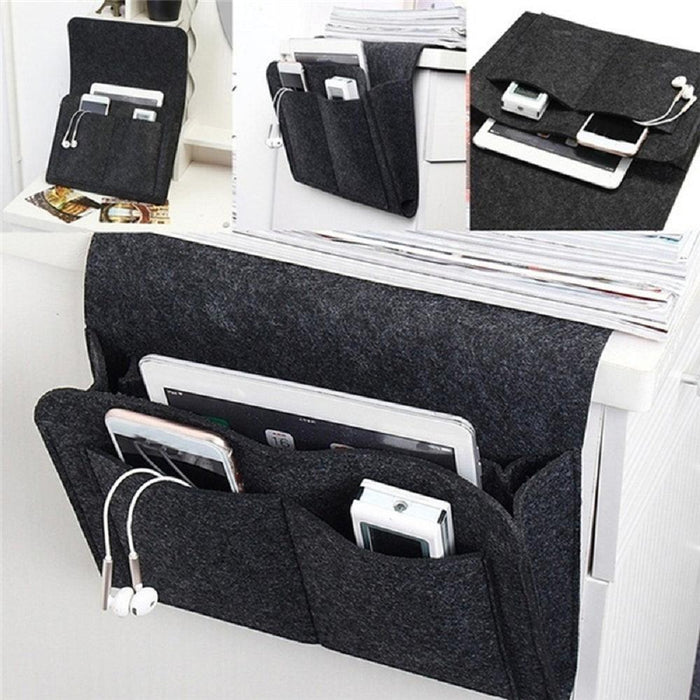Bedside Caddy Organizer Storage Organizer Hanging Bag Holder with 5 Pockets