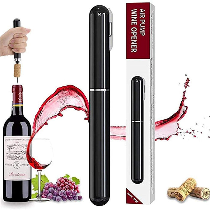 2-in-1 Air Pressure Wine Opener with Foil Cutter Wine Bottle Opener
