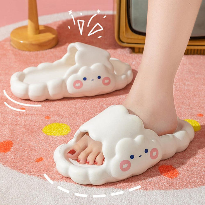 Cloud Slippers for Women and Men, Quick Drying Shower Slides Bathroom Sandals,Cushioned Thick Sole
