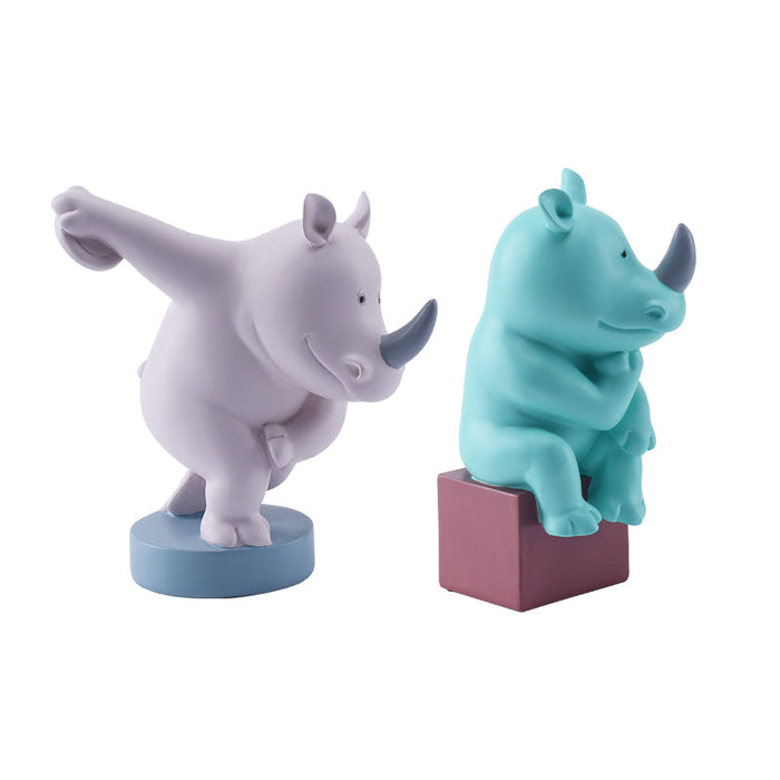 Cute Rhino Sculpture