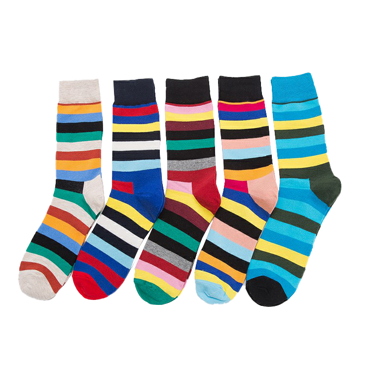 Color Fashion Striped Socks — HOTROVEL