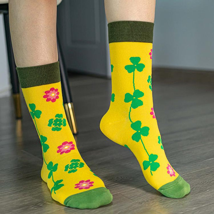 Colored Flowers Socks