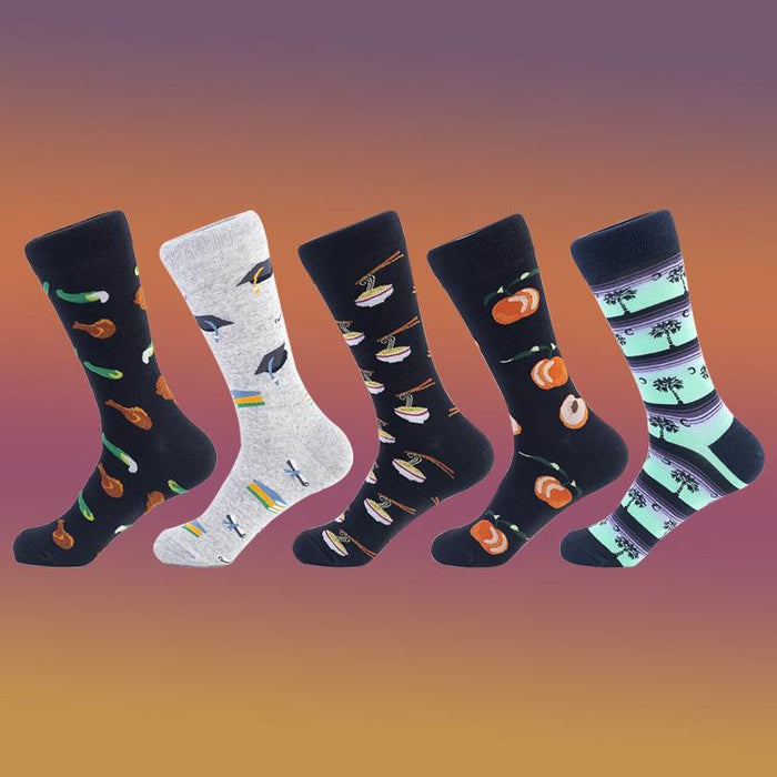 Dark Color Pattern Unisex Socks