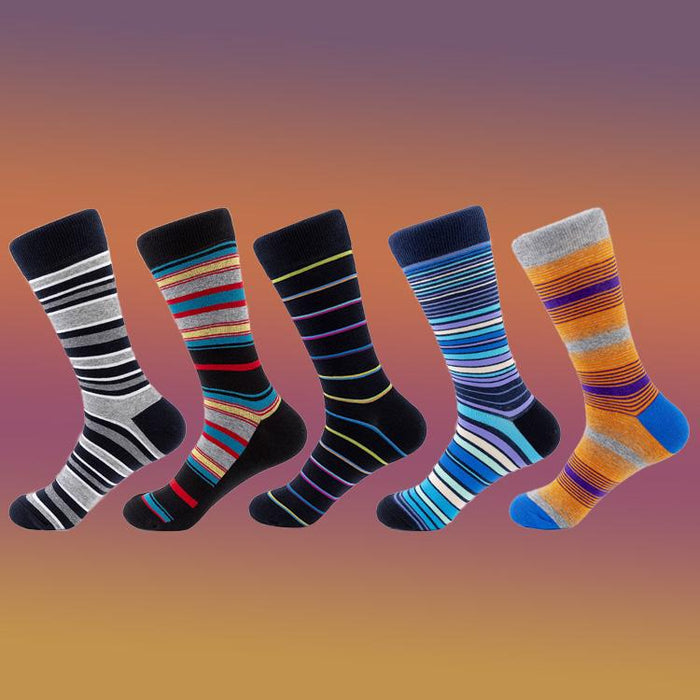 Striped Block Socks