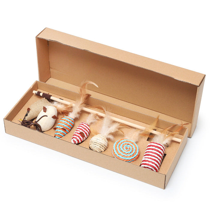 Sisal Feather Toy-Weekly Gift Box