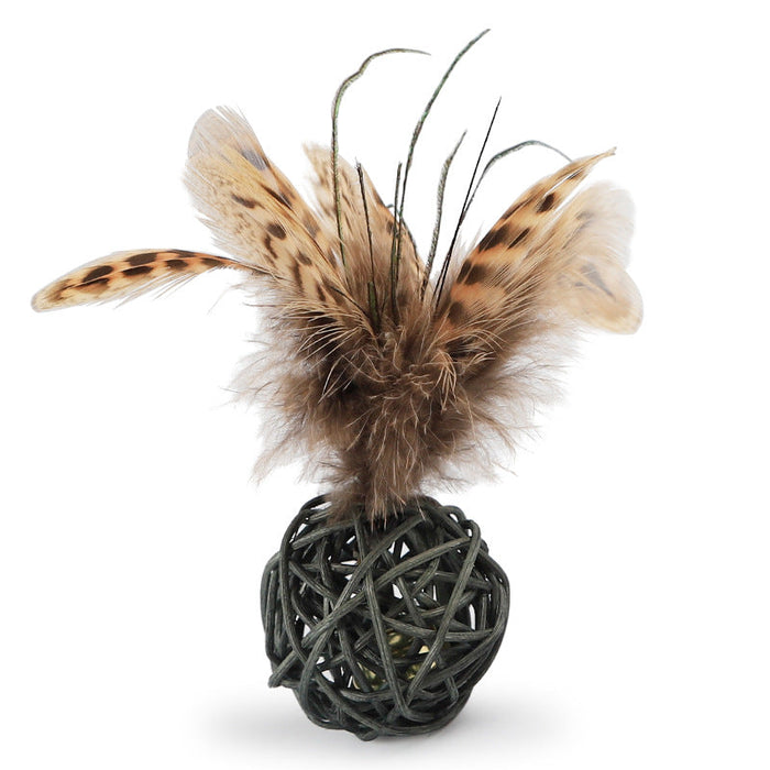 Feather Handmade Rattan Bell Ball