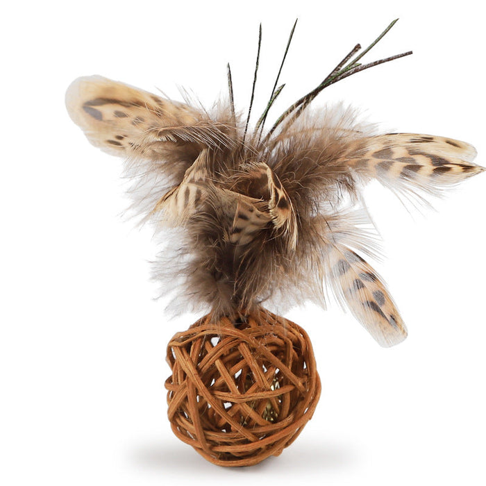 Feather Handmade Rattan Bell Ball