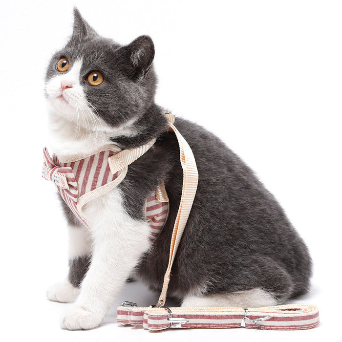 Bowknot Cat Chest Strap