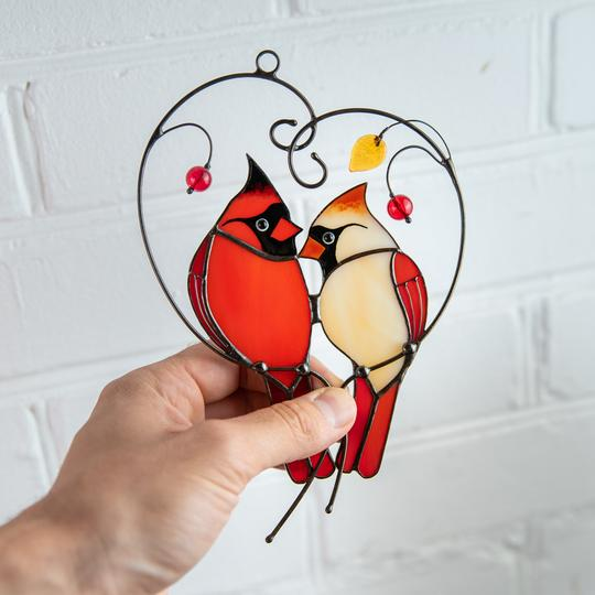 Cardinals In Love Ornament