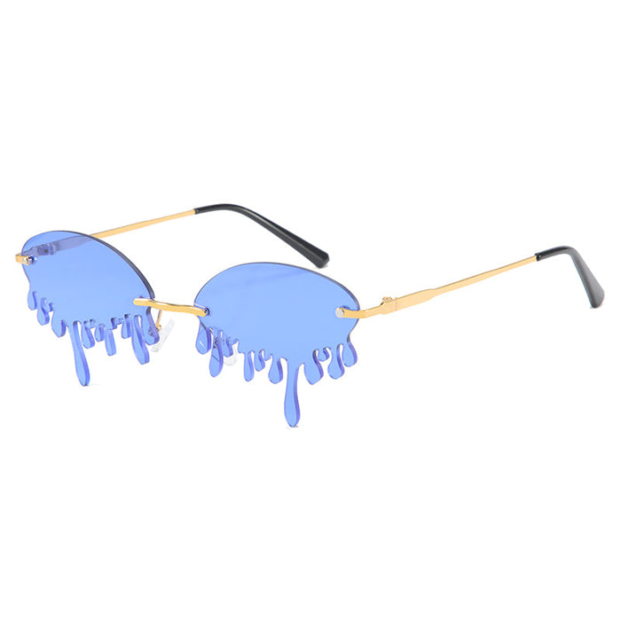 DF Teardrop Ocean Slice Cut-edge Sunglasses