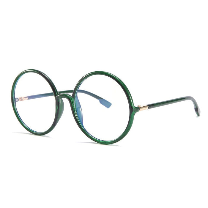 DF Anti-blue Light Round TR90 Flat Glasses