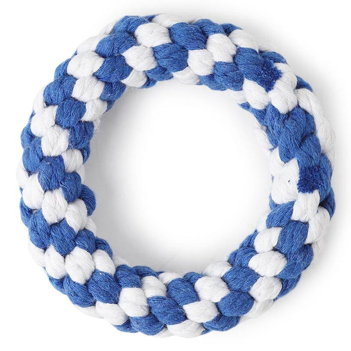 COTTON ROPE DONUTS WOVEN TOY