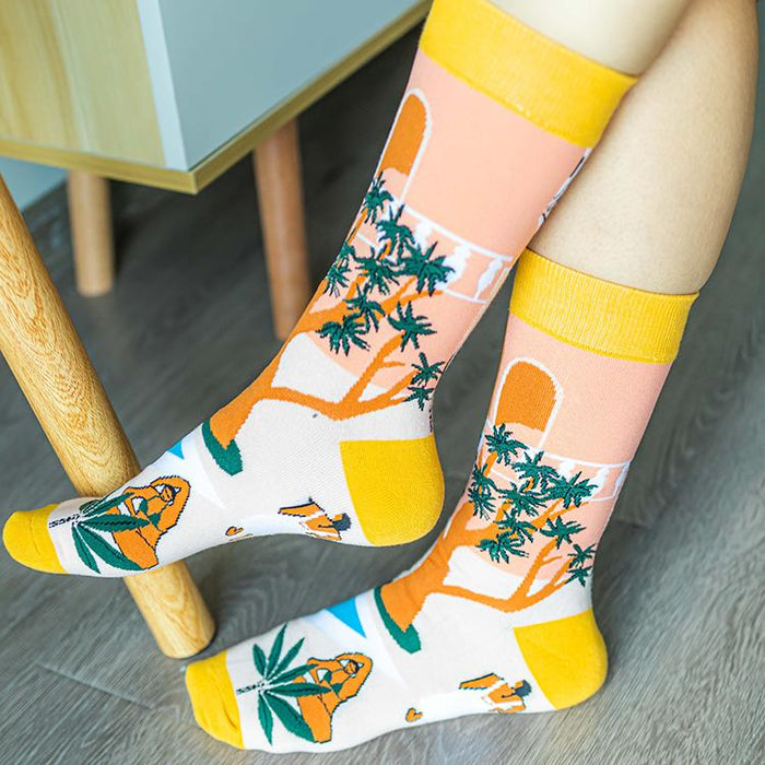 Woman in the Forest Socks