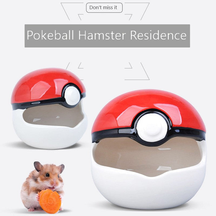 Ceramics Pokeball Hamster Residence