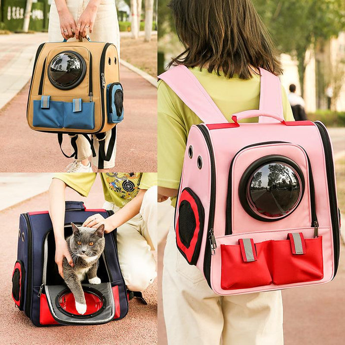 Breathable Double Shoulder Pet Backpack