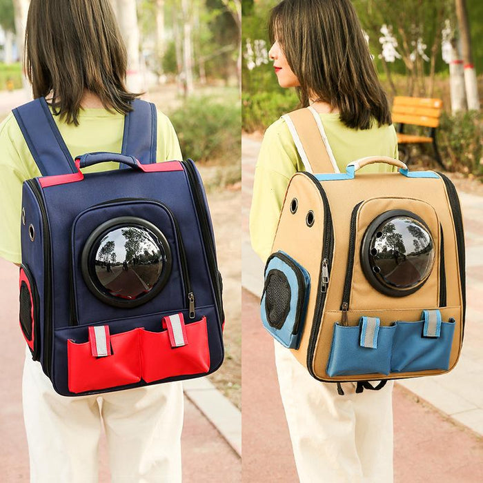 Breathable Double Shoulder Pet Backpack