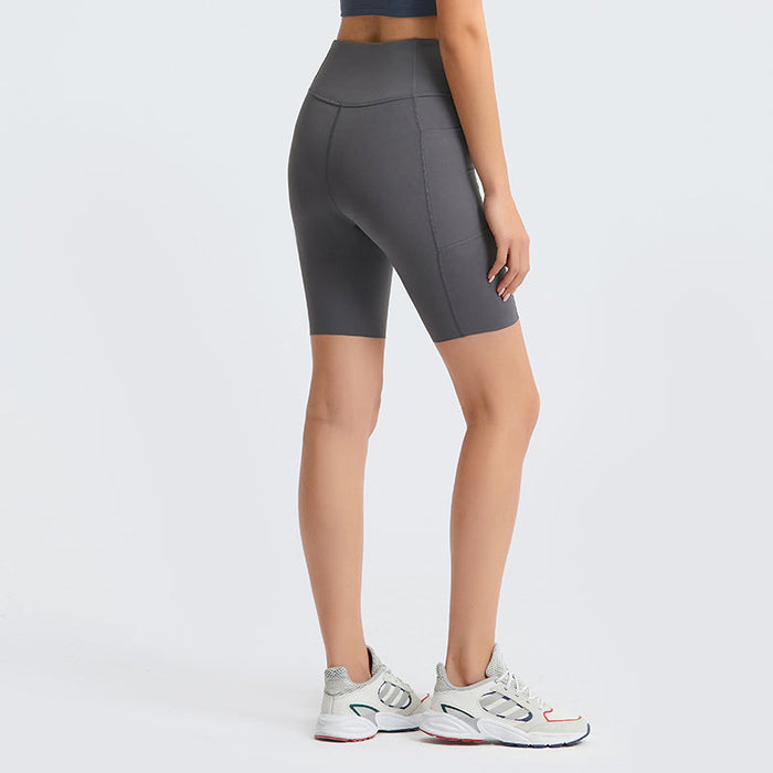 Side Waist Pocket Yoga Shorts