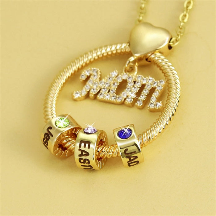 MLYJ Color Diamond Ring Necklace