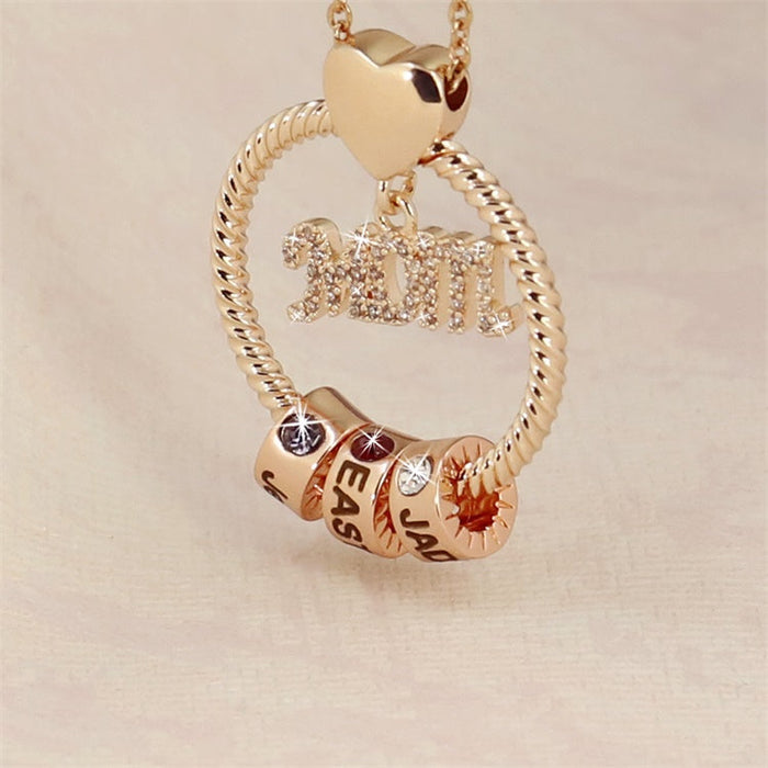 MLYJ Color Diamond Ring Necklace