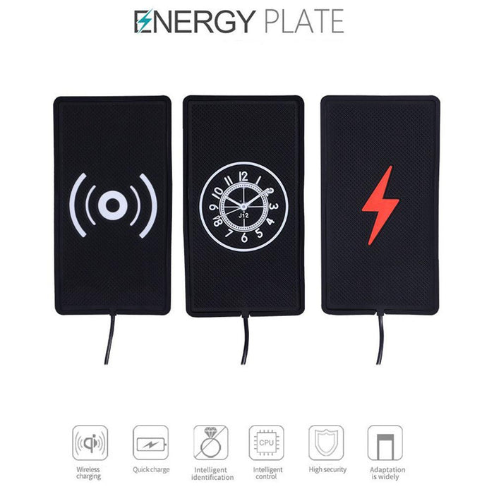 Car Wireless Charger, Wireless Charging Pad 10W Fast Wireless Car Charger Car Phone Anti-Slip Pad Car Wireless Phone Charger(CAR66）