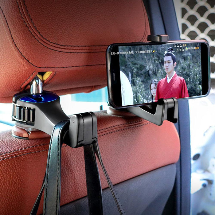 2 Multi-function Car Seat Hooks Car Rear Seat Headrest Mobile Phone Bracket Hooks (CAR44)