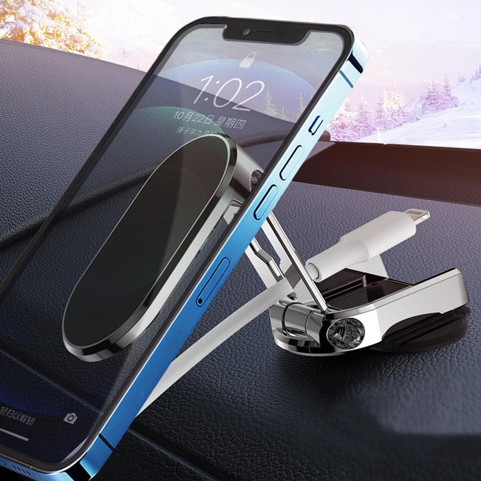 Car 360-degree Magnetic Mobile Phone Bracket Driver's Bench Paste Strong Magnetic Mobile Phone Rack Air Outlet Magnetic Suction Universal Bracket(CAR99）