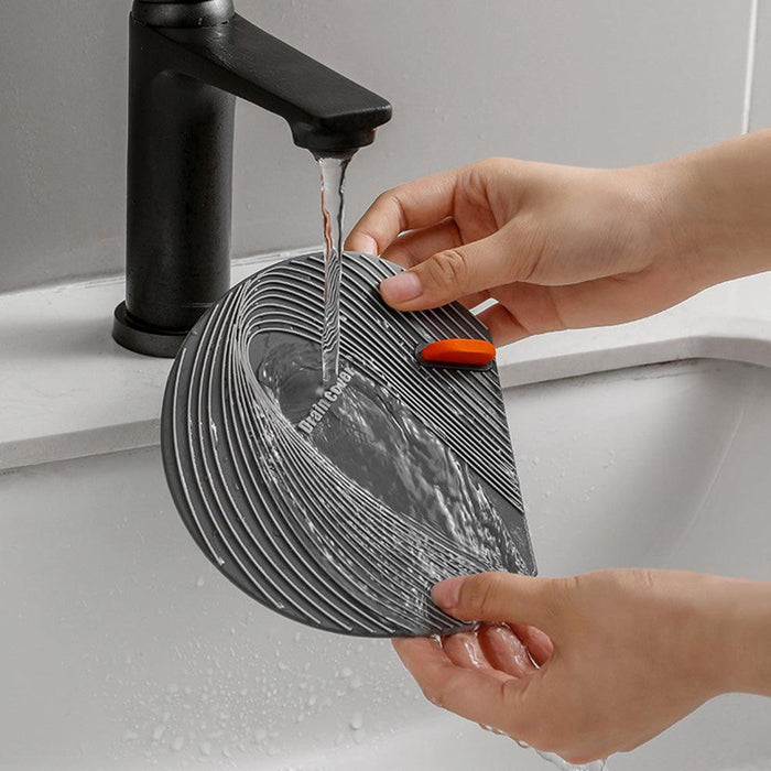 2-piece Silicone Floor Drain Cover Sewer Plug Bathtub With Strong Adsorption Bathtub Drainage Cover Household Insect, Odor And Stain Resistant Easy To Clean Kitchen Bathroom Isolation Cover