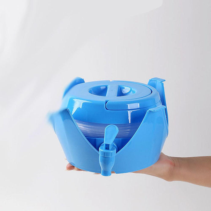 Foldable Bucket, Home Storage Bucket, Convenient Compressed Juice Bucket Cold Water Jug With Faucet For Outdoor Parties(CAR51)