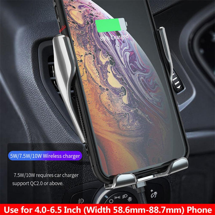 Wireless Car Charger, Fast Charge Smart Auto Sensing Car Air Outlet Fast Charge Car Phone Holder (CAR49)