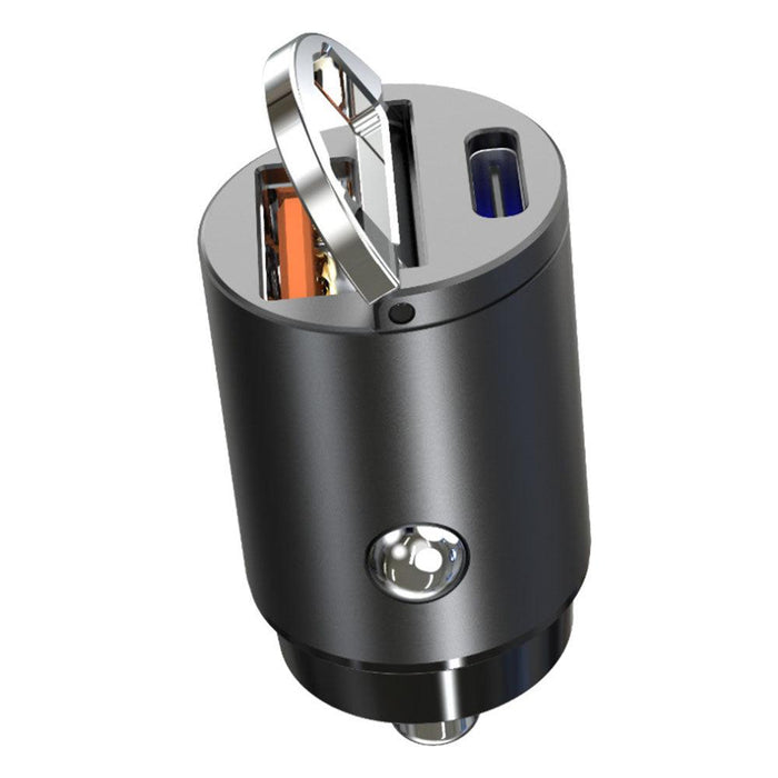 Car Charger Dual USB Car Charger Super Fast Charging Small Metal Car Charger Adapter(CAR126)