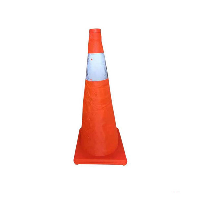 Foldable Traffic Cone, Safety Cone with LED Safety Road Parking Cone Driving Construction Cone Fluorescent Orange Pop Up Reflective Safety Traffic Cone(CAR85）
