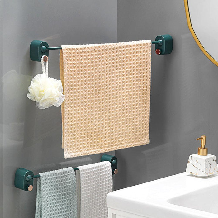 Wall-mounted Towel Rack Without Holes Household shelves Bathroom Single Rod Bath Towel Rack