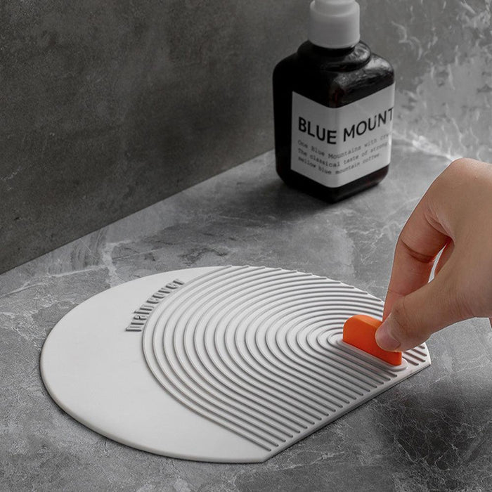 2-piece Silicone Floor Drain Cover Sewer Plug Bathtub With Strong Adsorption Bathtub Drainage Cover Household Insect, Odor And Stain Resistant Easy To Clean Kitchen Bathroom Isolation Cover