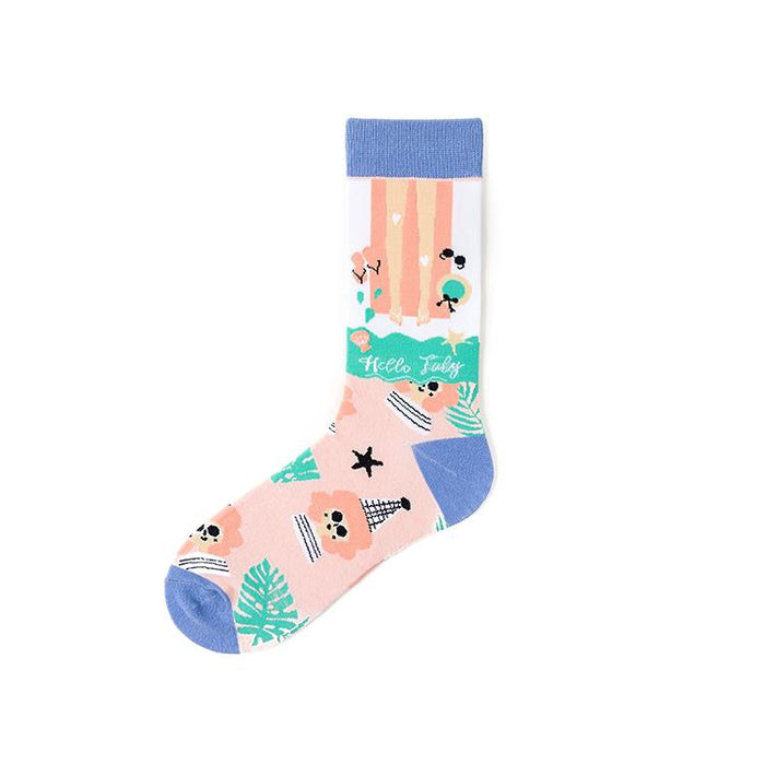 Girl's Seaside Holiday Girl Socks
