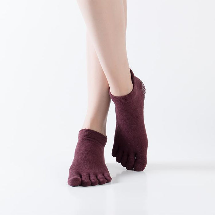 Solid Color Full Toe Yoga Socks