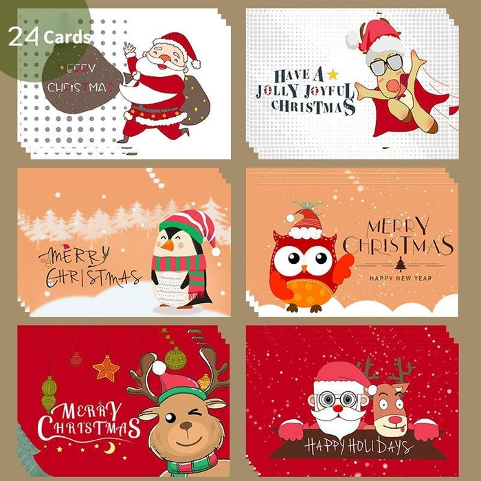 Christmas Greeting Card With Envelope Sticker
