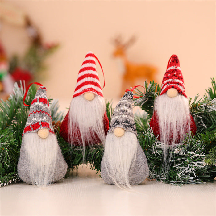 Gnomes Christmas Tree Ornaments Set of 8